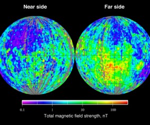 The Moon's magnetic "crazy-quilt." Photo credit: Mark A. Wieczorek, Wikimedia Commons