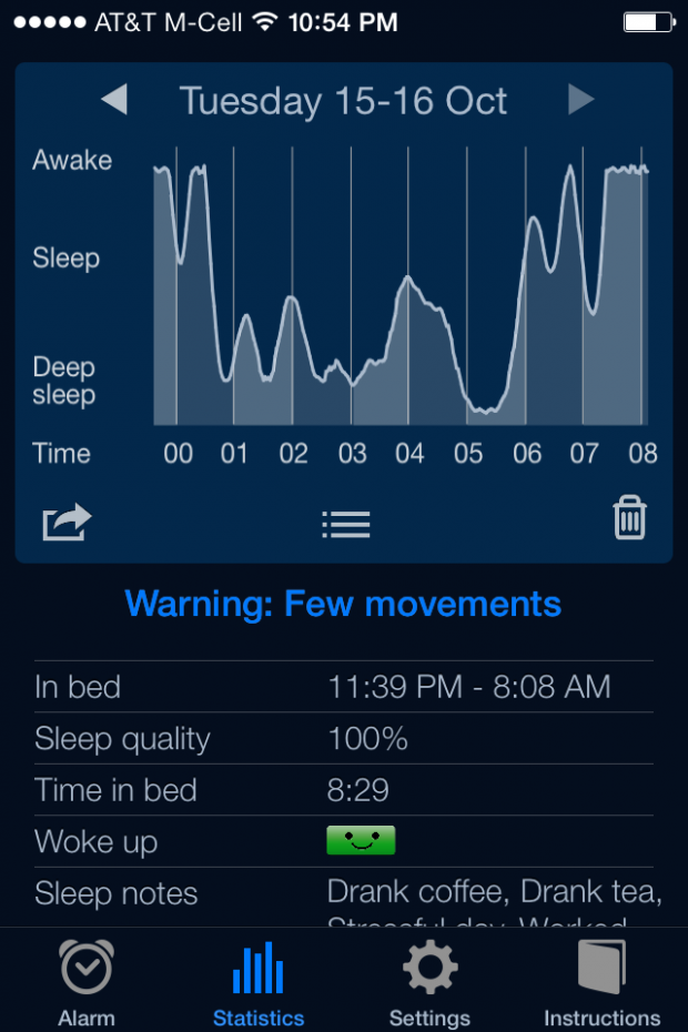 Image courtesy of Sleep Cycle app